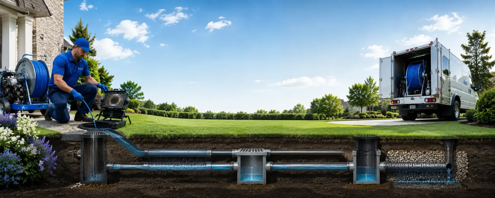 Outdoor drain cleaning information for Saunderstown, RI